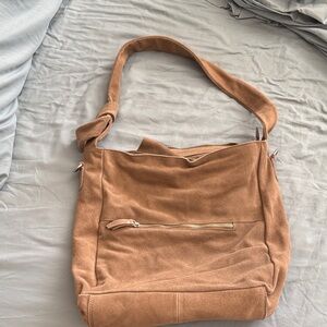 Tan Suede Women's Bag from Salvador Bachiller, Spain